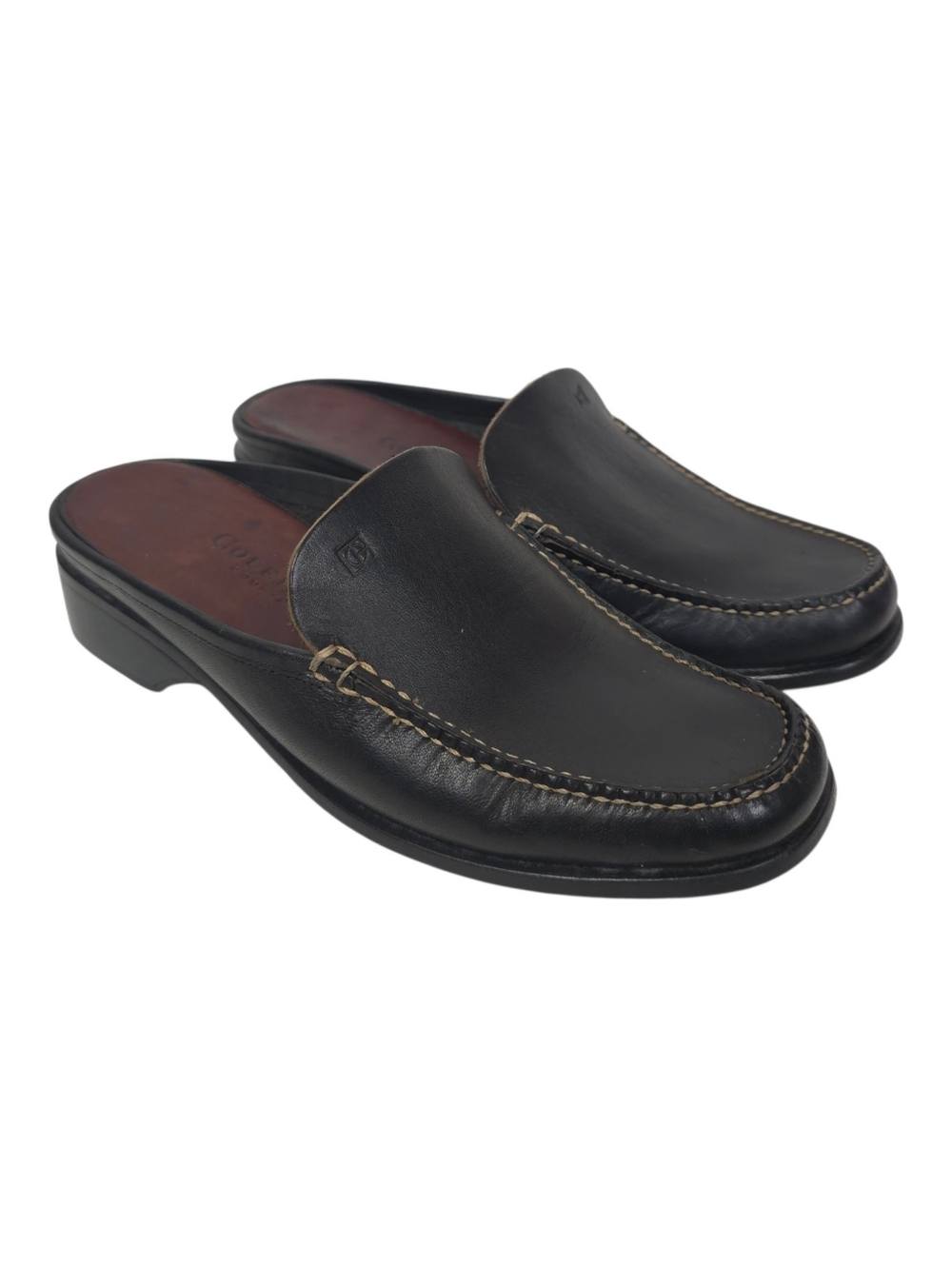 Cole Haan Black Leather Mule Loafers Slip On Slip-On Loafer Mules SIZE 6 Women